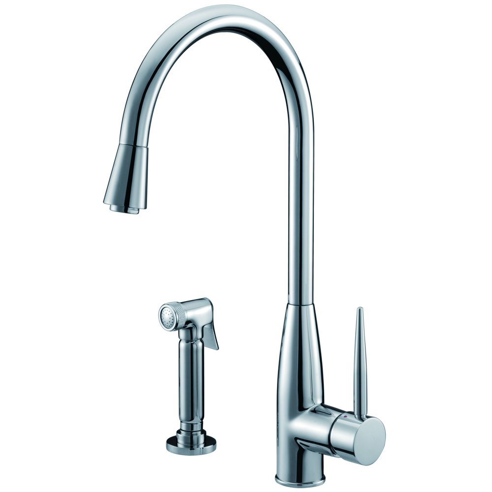 Dawn AB50 3178C Single-Lever Kitchen Faucet with Side-Spray, Chrome