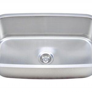 Wells CMU3118-10-1 Craftsmen Series Stainless Steel Kitchen Sink Package, 31", Brushed Matte Finish