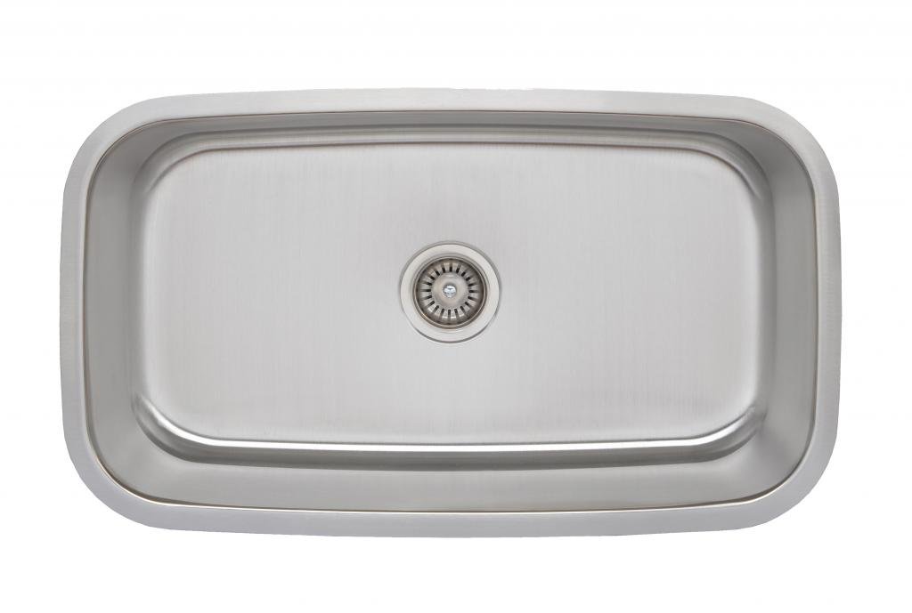 Wells CMU3118-10-1 Craftsmen Series Stainless Steel Kitchen Sink Package, 31", Brushed Matte Finish