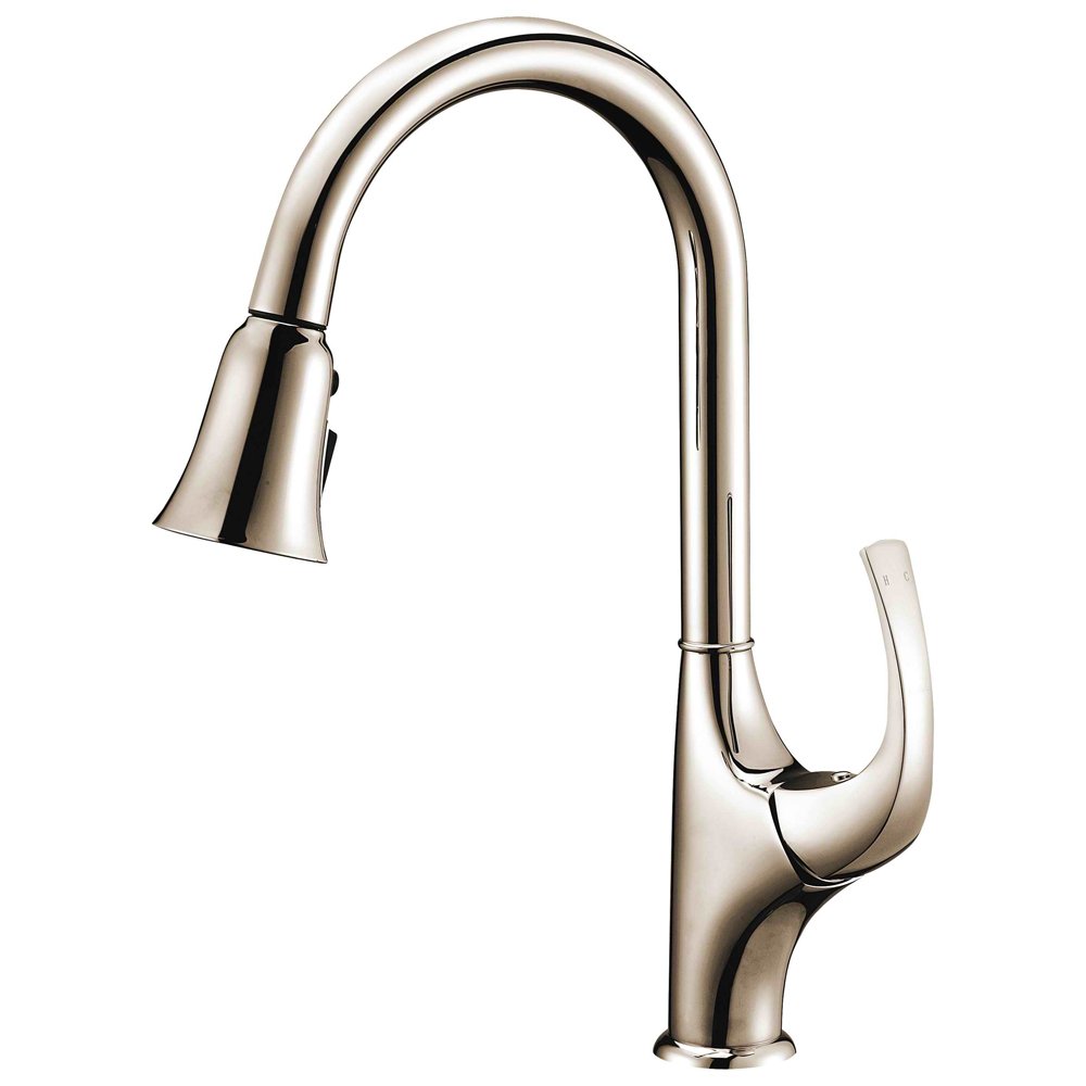 Dawn AB04 3277BN Single-Lever Pull-Out Spray Kitchen Faucet, Brushed Nickel