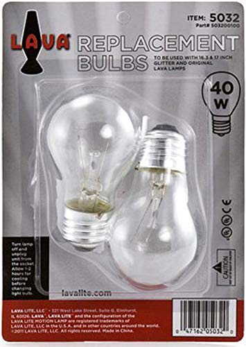 Lava Lamp Replacement Bulb (40 Watt Replacement Bulb is for 16.3" or 17")