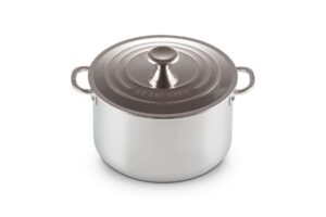 le creuset tri-ply stainless steel 7 quart stockpot, medium