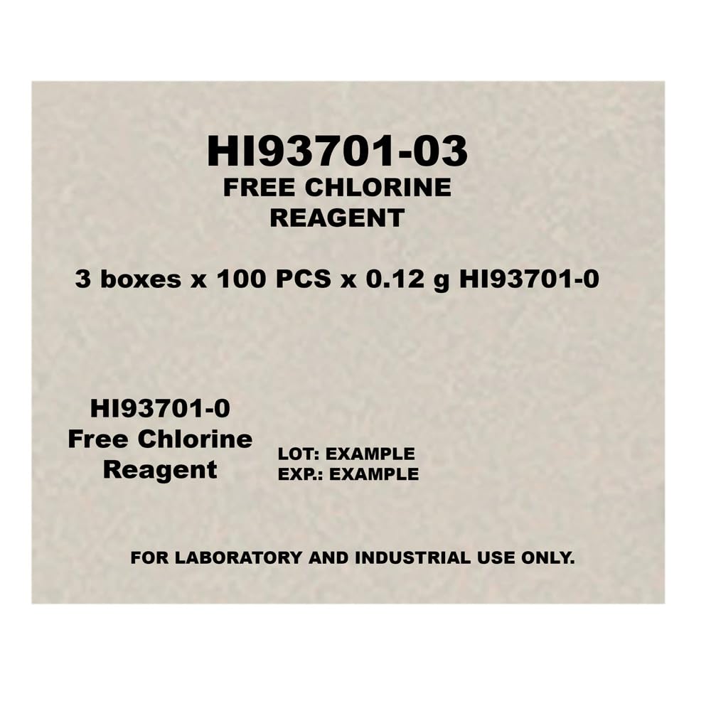 Free Chlorine Reagents (300 Tests) Part # HI93701-03