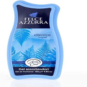 Felce Azzurra Gel Air Freshener - Unique and Unmistakable Aroma - Perfume Your Home for Relaxation and Harmony - Blend of Orange, Rose, Pine, Lavender, and Musk - Classic Original - 4.94 oz