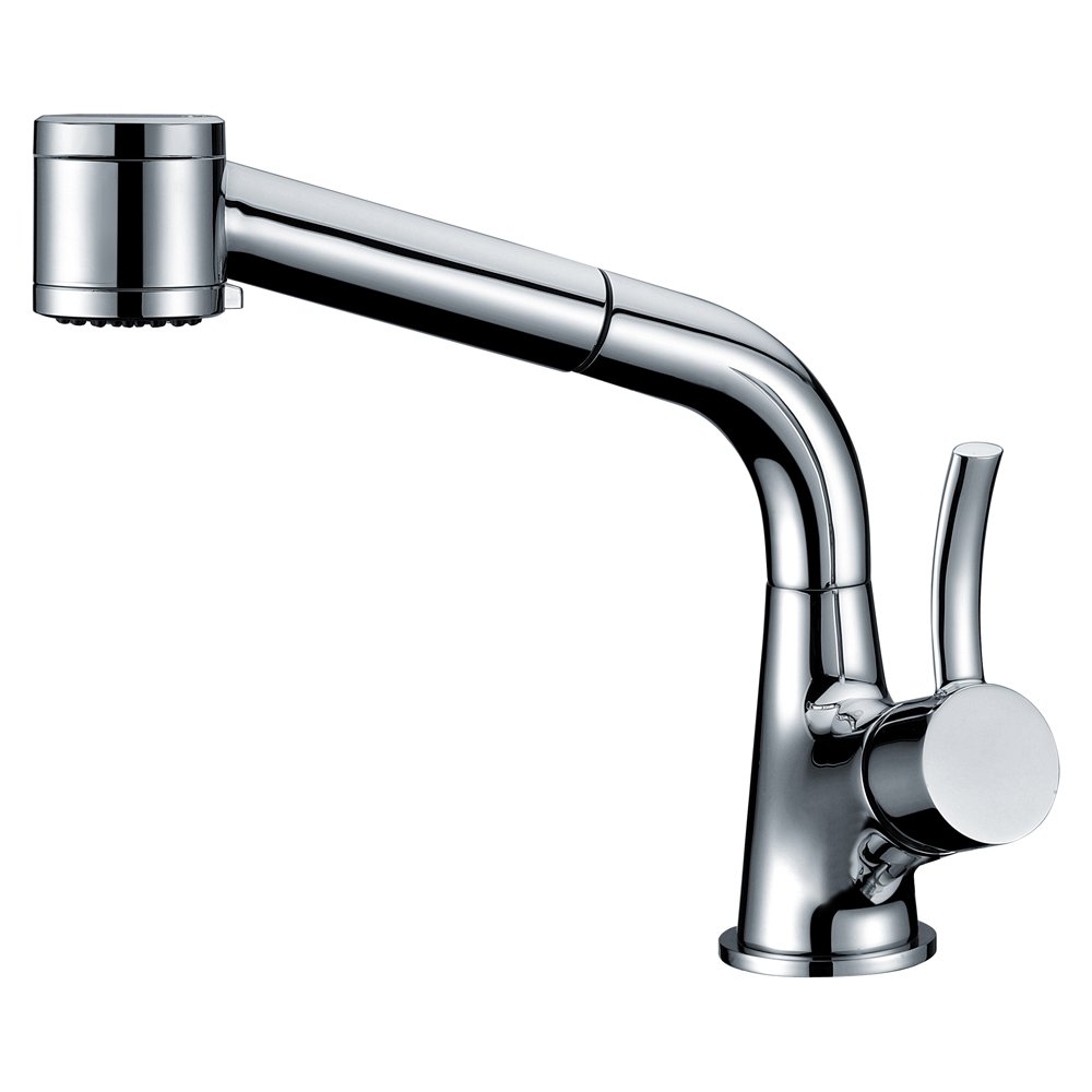 Dawn AB50 3707C Single-Lever Pull-Out Spray Kitchen Faucet, Chrome