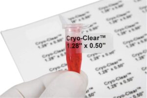 cryo-clear laser labels for 1.5-2.0 ml tubes, 1700 per package