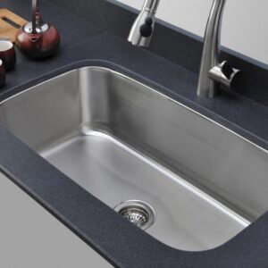 Wells CMU3118-10-1 Craftsmen Series Stainless Steel Kitchen Sink Package, 31", Brushed Matte Finish