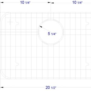 ALFI brand GR503 Solid Stainless Steel Kitchen Sink Grid