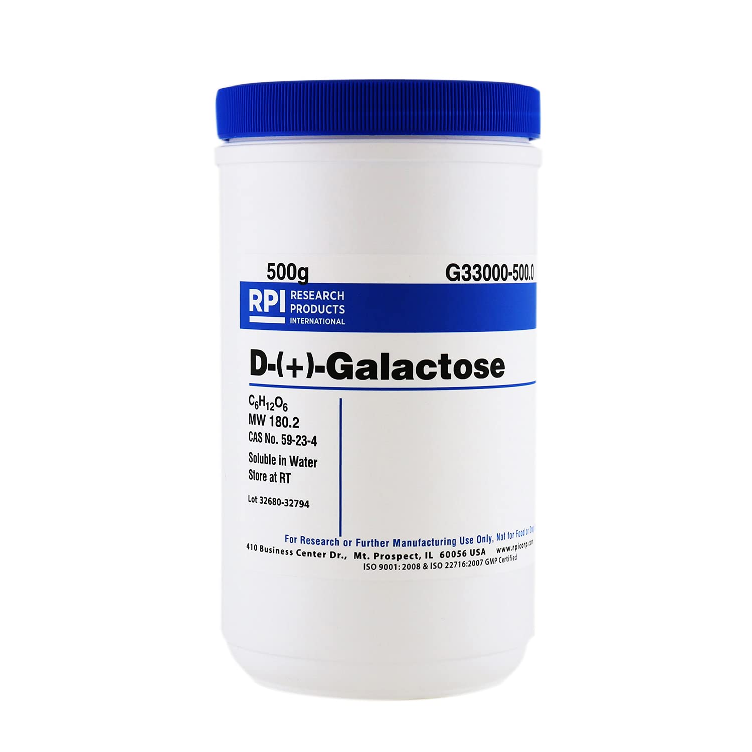 D-()-Galactose, 500 Grams