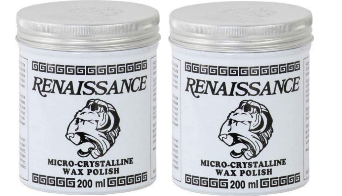 Set of 2 Renaissance Wax Polish Micro-crystalline 200ml Containers