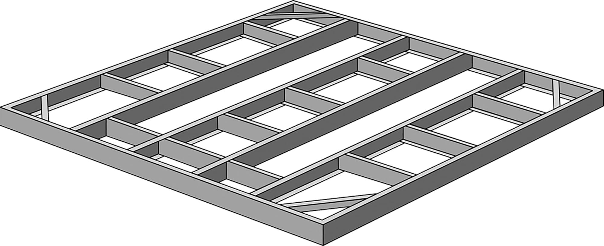 Arrow FDN1014 Storage Shed Base Kit for 10'x12', 10'x13' & 10'x14' Arrow sheds