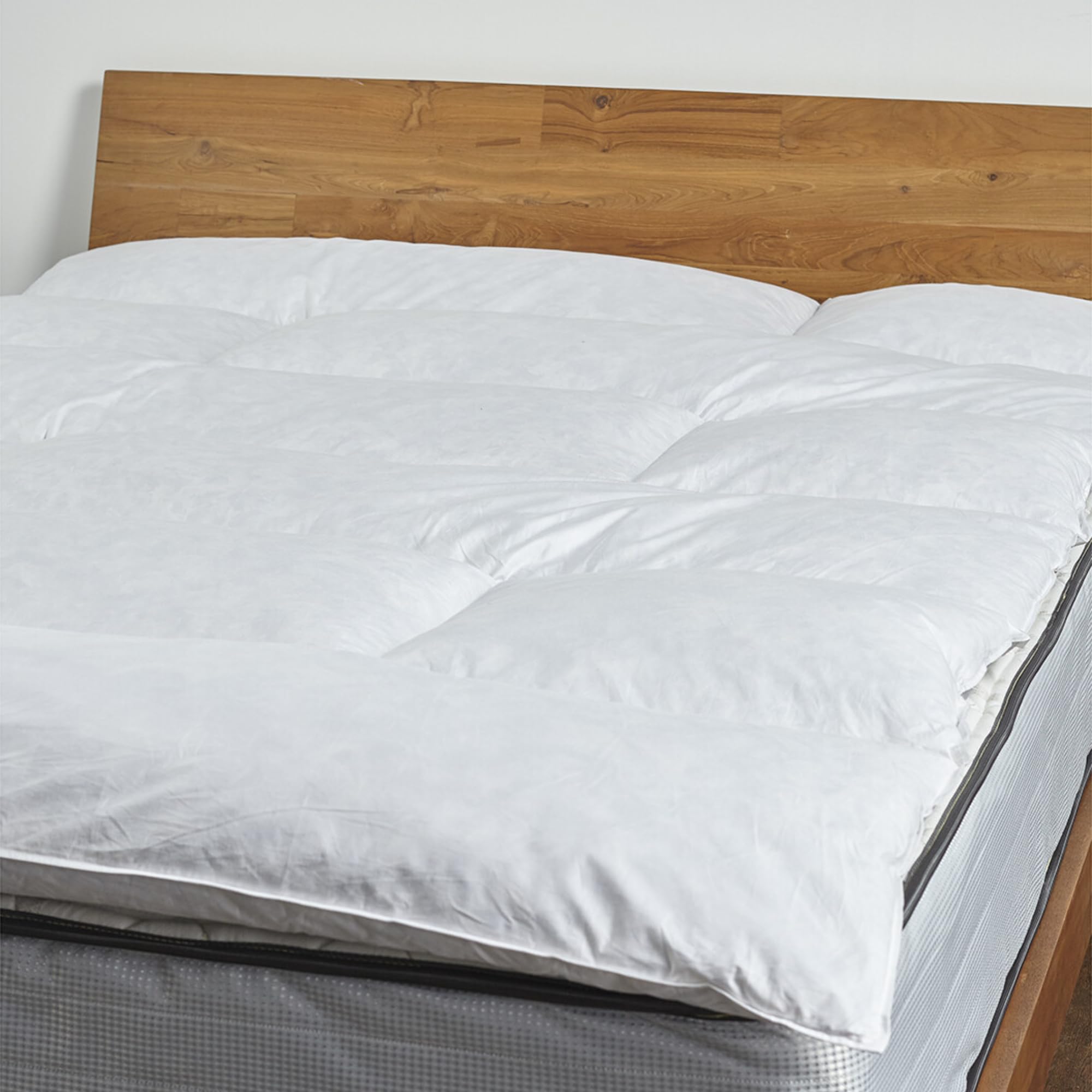 Marriott Featherbed - Soft, Plush Mattress Topper Filled with Allergen-Free Feathers - King