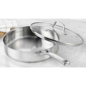 Calphalon Classic Stainless Steel Cookware Saute Pan, 3 Quart, Silver,2095189