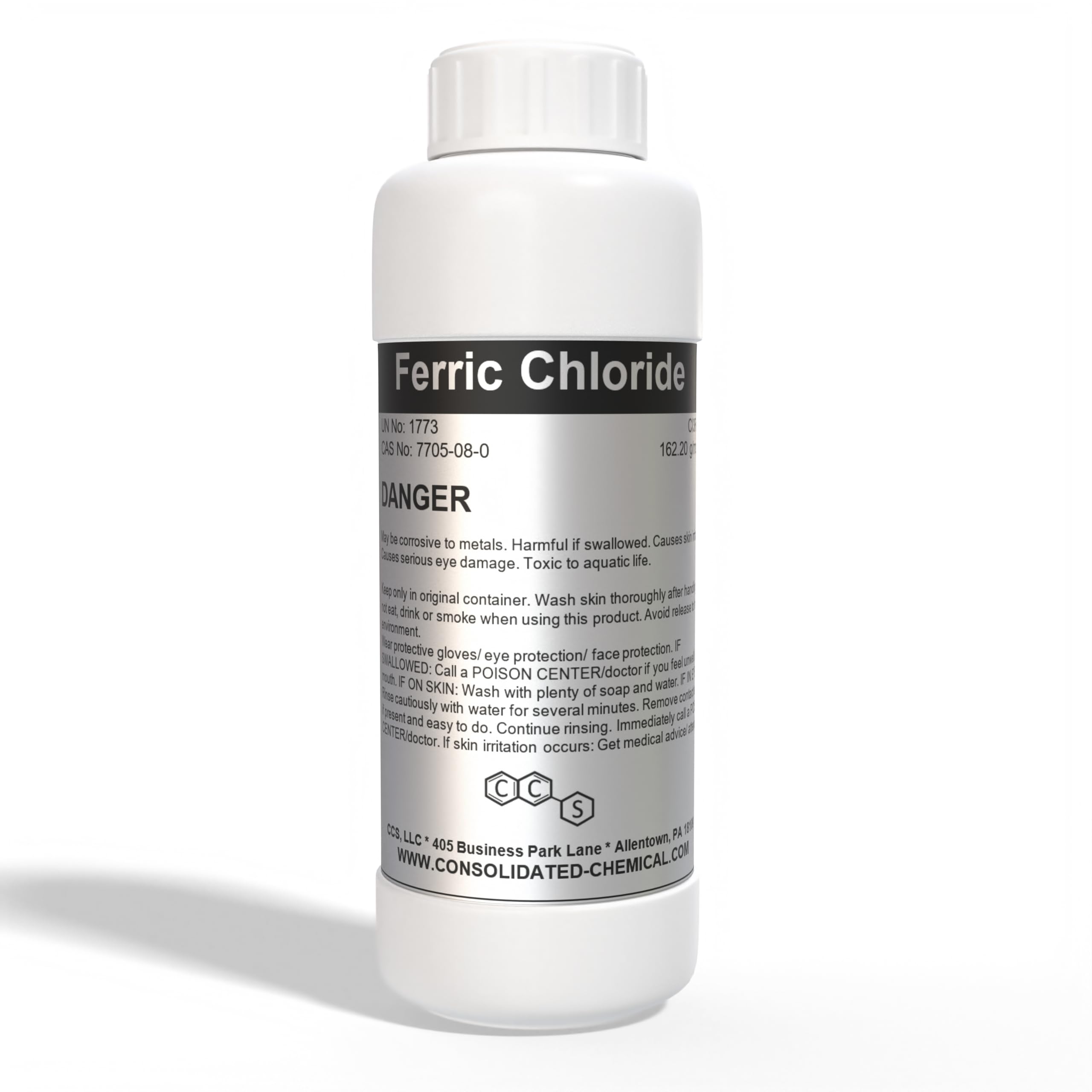 Ferric Chloride - High Concentration Chloride Solution - Wide Applications - Ideal as Etching Cream, Coagulant for Water Treatment - Copper and Stainless Steel Etchant Solution (500mL (16 Fl Oz))