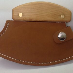 Genuine Leather Ulu Knife Quality Sheath Natural - For Inupiat Knife Only