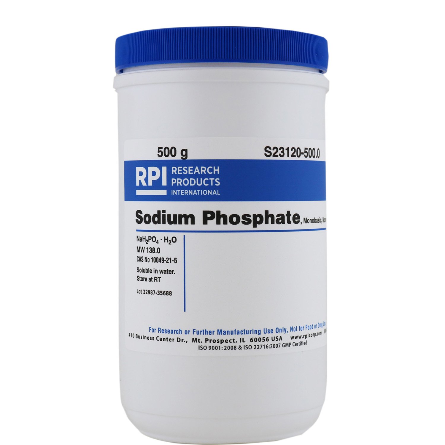 Sodium Phosphate Monobasic Monohydrate [Sodium dihydrogen Phosphate monohydrate], 500 Grams