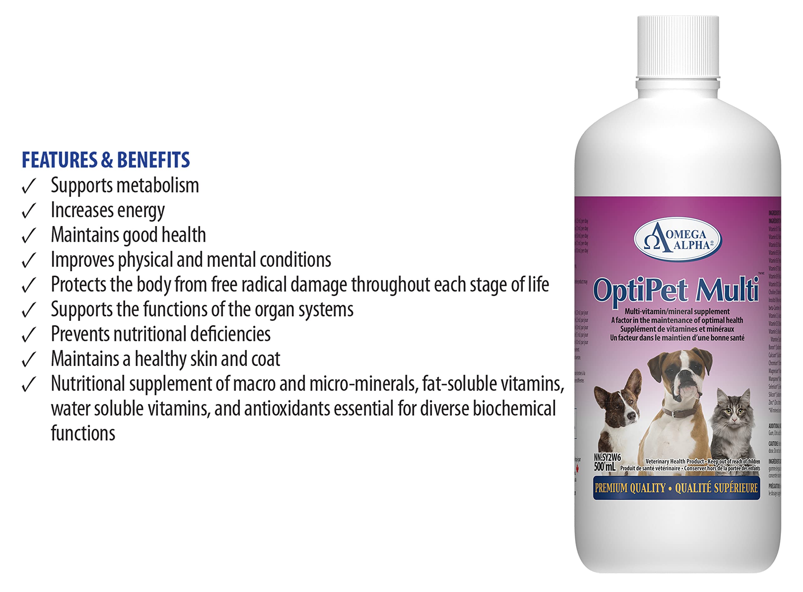 Omega Alpha - OptiPet Multi - 500ml