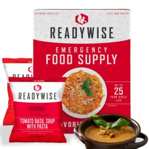 READYWISE - Favorite’s Box, 18 Servings, MRE, Emergency Food Supply, Premade, Freeze Dried Food, Survival Meal, Hiking, Adventure & Camping Essentials, Just Add Water, 25-Year Shelf Life