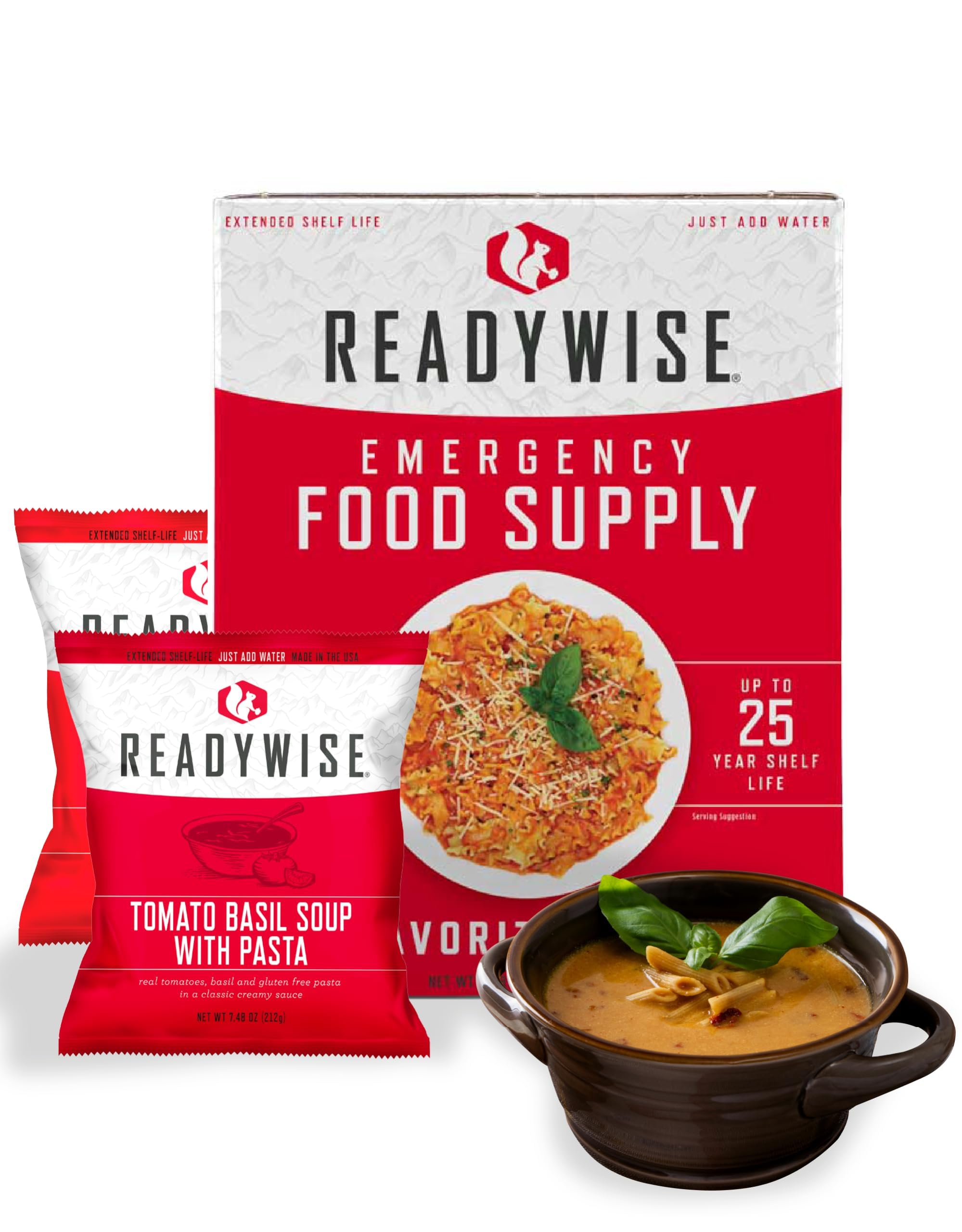 READYWISE - Favorite’s Box, 18 Servings, MRE, Emergency Food Supply, Premade, Freeze Dried Food, Survival Meal, Hiking, Adventure & Camping Essentials, Just Add Water, 25-Year Shelf Life