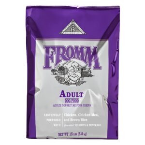 fromm classic adult dog food - premium dry dog food for large, medium, & small breeds - chicken recipe - 15 lb