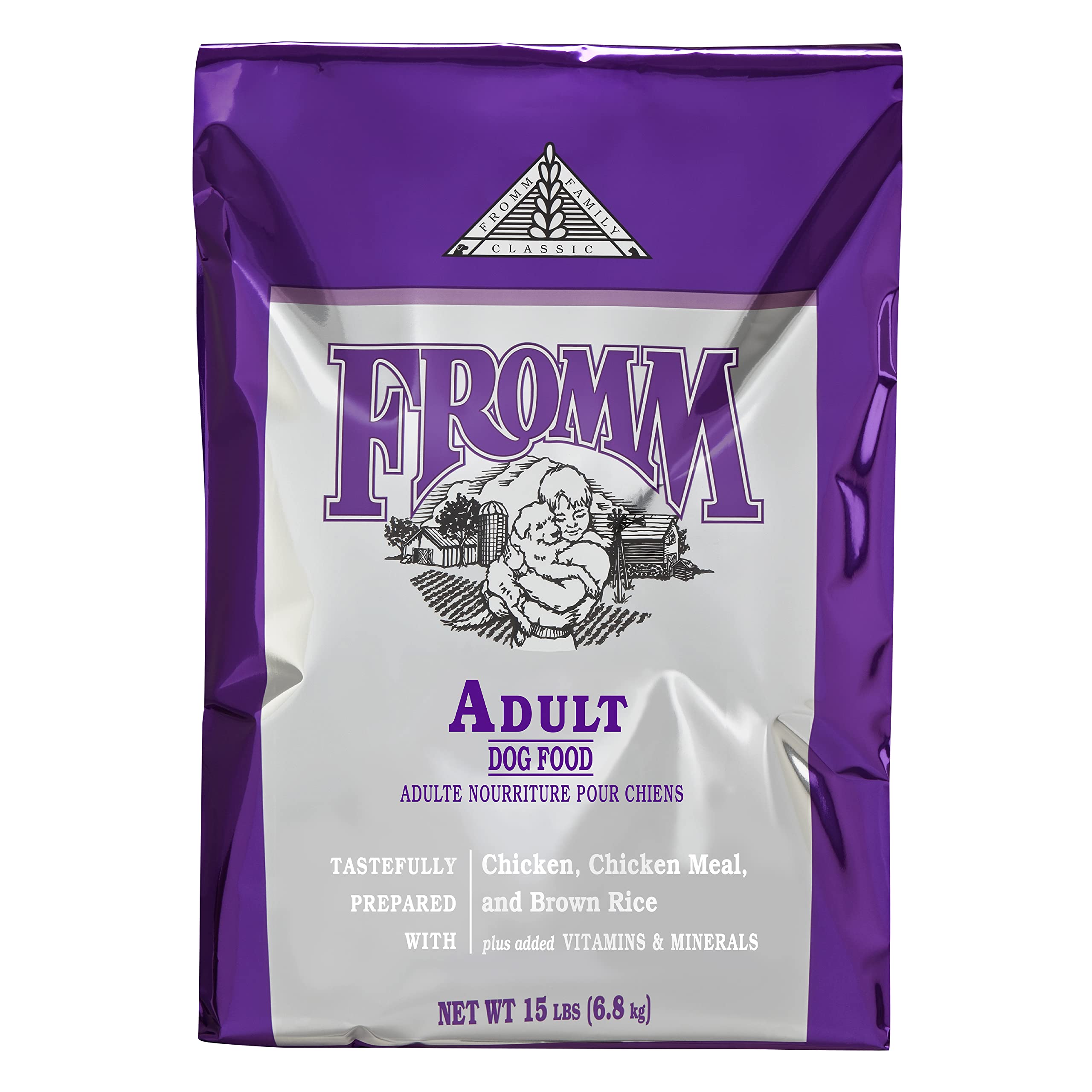 Fromm Classic Adult Dog Food - Premium Dry Dog Food for Large, Medium, & Small Breeds - Chicken Recipe - 15 lb