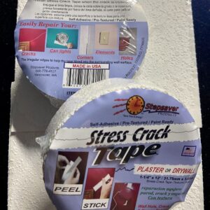 Stepsaver Products Self Adhesive Stress Crack Tape (1.25'' x 12' Textured Roll) Item 7012