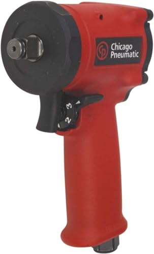 Chicago Pneumatic CP7732 1/2 Inch Air Impact Wrench, Steel Front Cover, Aluminum Body, Jumbo Hammer, One-Hand Operation, Max Torque Output 450 ft-lbs / 610 Nm, 9000 RPM