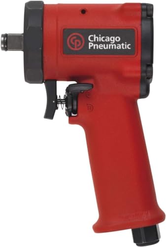 Chicago Pneumatic CP7732 1/2 Inch Air Impact Wrench, Steel Front Cover, Aluminum Body, Jumbo Hammer, One-Hand Operation, Max Torque Output 450 ft-lbs / 610 Nm, 9000 RPM