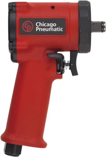 Chicago Pneumatic CP7732 1/2 Inch Air Impact Wrench, Steel Front Cover, Aluminum Body, Jumbo Hammer, One-Hand Operation, Max Torque Output 450 ft-lbs / 610 Nm, 9000 RPM