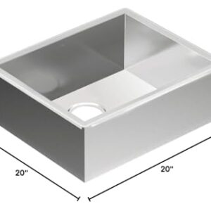 Moen Prep 18-Gauge Single Stainless Steel Bowl Undermount 22" x 18" Single Bowl Kitchen Sink, G18185