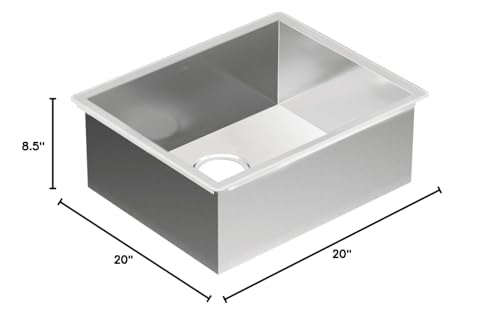 Moen Prep 18-Gauge Single Stainless Steel Bowl Undermount 22" x 18" Single Bowl Kitchen Sink, G18185