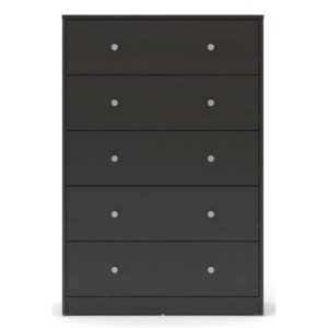 Tvilum 703292020 Portland 5 Drawer Chest, Coffee