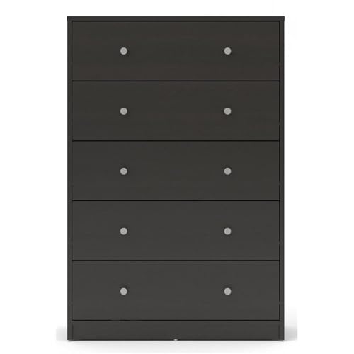 Tvilum 703292020 Portland 5 Drawer Chest, Coffee