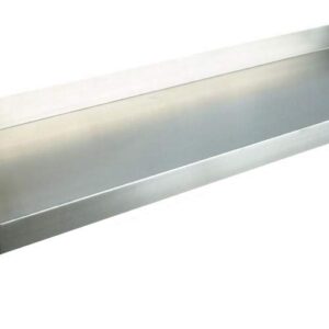 DMT Stainless Wall Shelf. 24" X 8" Deep. Made in USA. 16 Gauge 304/L Stainless Steel.