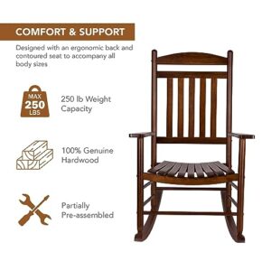 Shine Company Maine Wood Rocking Chair, Oak