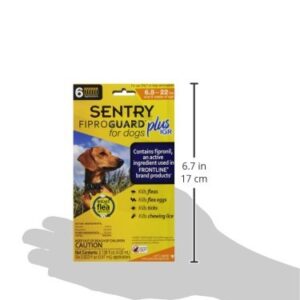 Sentry 6 Count FiproGuard Plus Dog Flea and Tick Drop, 22-Pound - Discontinued