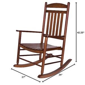 Shine Company Maine Wood Rocking Chair, Oak