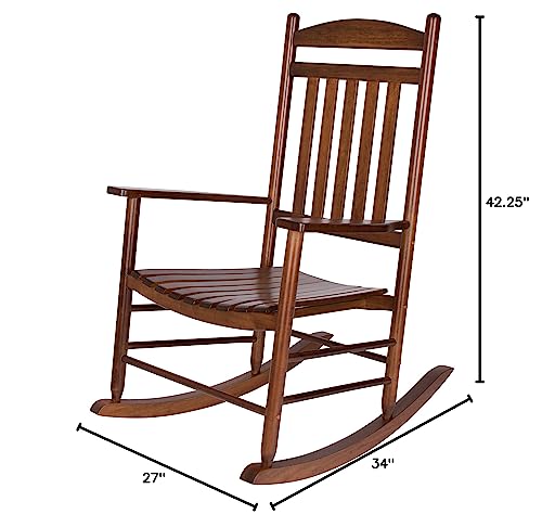 Shine Company Maine Wood Rocking Chair, Oak