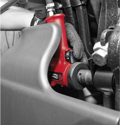 Chicago Pneumatic CP7732 1/2 Inch Air Impact Wrench, Steel Front Cover, Aluminum Body, Jumbo Hammer, One-Hand Operation, Max Torque Output 450 ft-lbs / 610 Nm, 9000 RPM