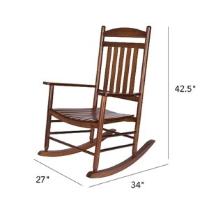 Shine Company Maine Wood Rocking Chair, Oak