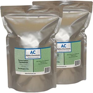 ferrous sulfate heptahydrate - feso4*7h2o - 20% iron - very soluble - 10 pounds