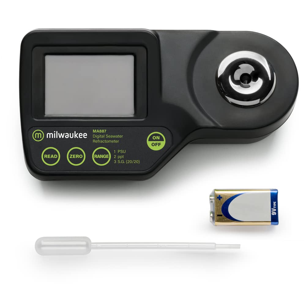 Milwaukee MA887 Digital Saltwater Refractometer with Case