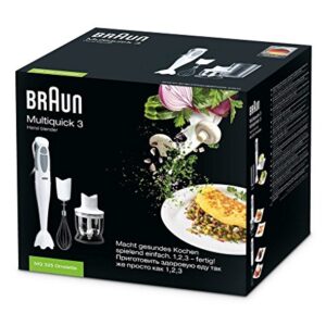 Braun MQ325 Hand Blender with Chopper and Whisk, 550 W (220 Volts - Not For American Voltage)