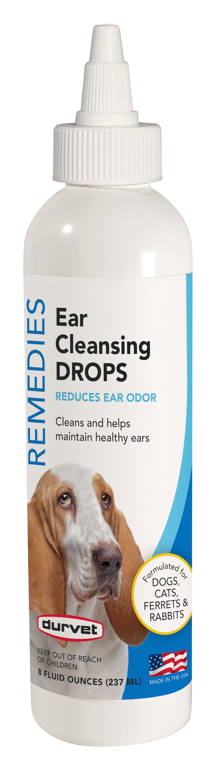 Durvet 011-51118 Naturals Ear Cleansing Drops, 8 Ounce