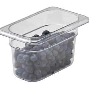 Cambro 94CW135 Food Pan 1/9 X 4" Camwear Clear Case of 6