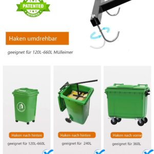 CharaVector Touchless Manual Trash Compactor, Compacting Trash Can, Trash Bin Compactor, Crushing Recycling Tool