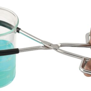 EISCO Beaker Tongs, 9.75" Long - Rubber Coated Jaws - Nickel Plated Steel - Holds Items with Diameters of 2.25" to 6"