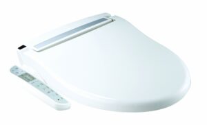 daiwa felicity usj-808l wash mate deluxe bidet toilet seat, twin cleansing wands, white