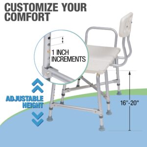 Lumex Bariatric Tub Transfer Bench, Bathtub & Shower Chair, Holds 600 Pounds