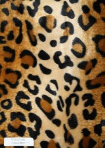 velboa animal print faux / fake fur leopard gold fabric by the yard by fabric drapery